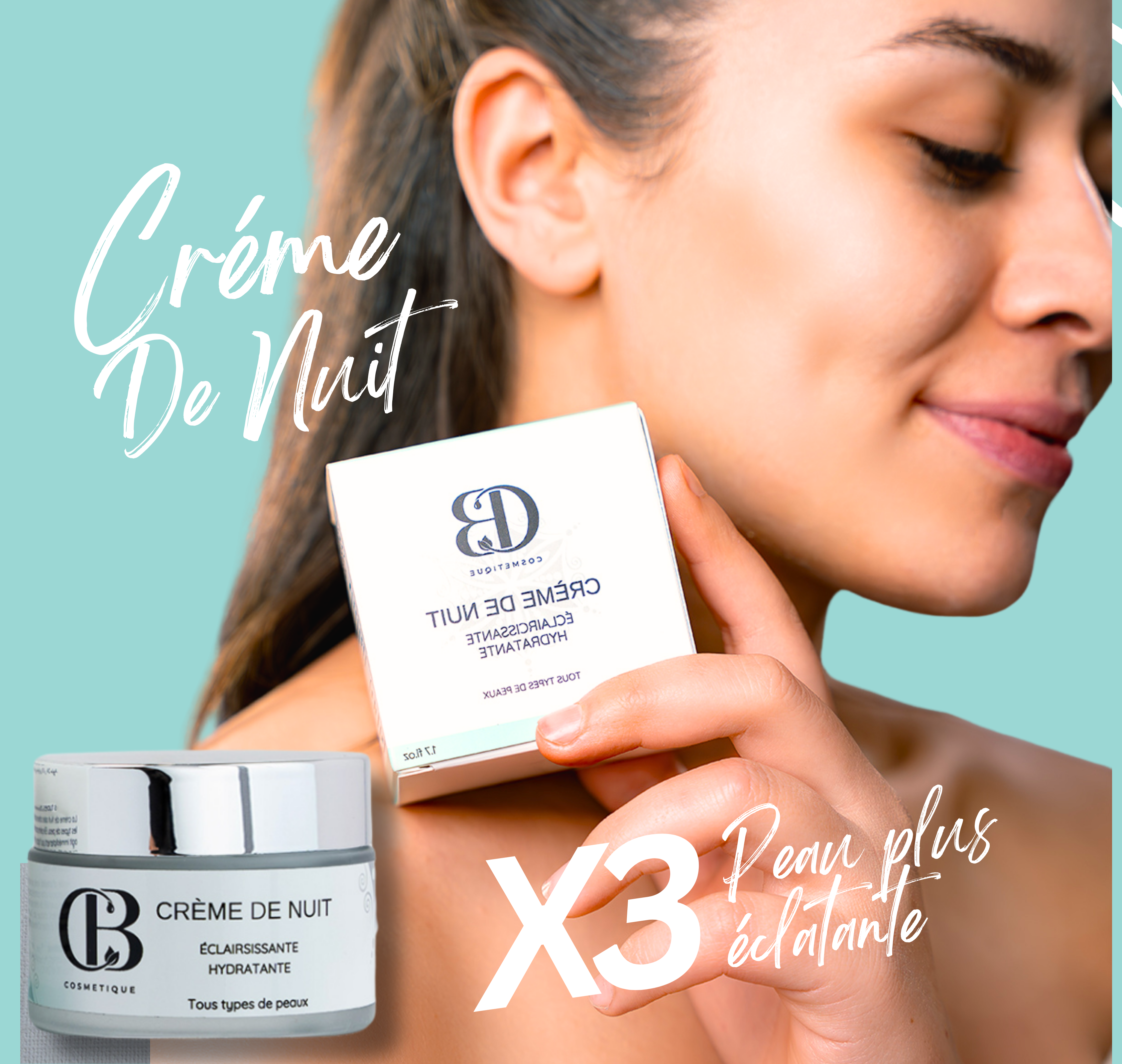Crème de nuit Eclaircissante & Hydratante