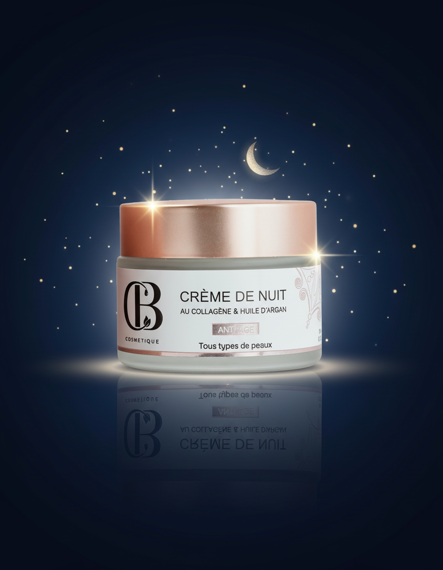 Crème de nuit Anti-Âge au Collagène et l'huile d'argon