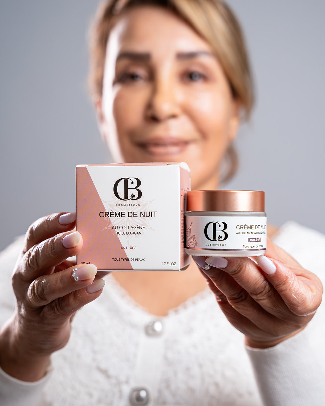 Crème de nuit Anti-Âge au Collagène et l'huile d'argon