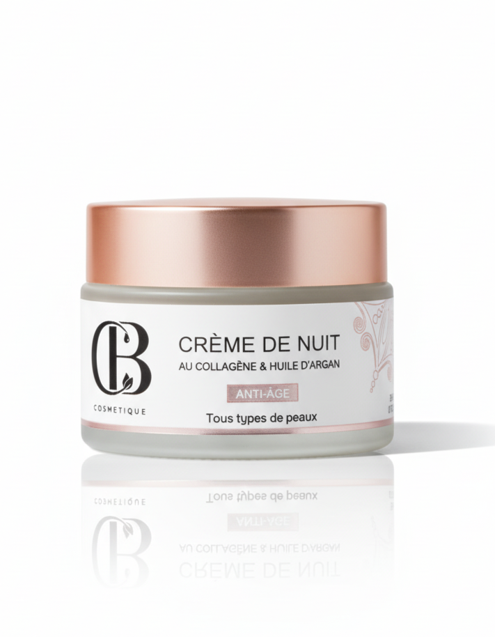 Crème de nuit Anti-Âge au Collagène et l'huile d'argon