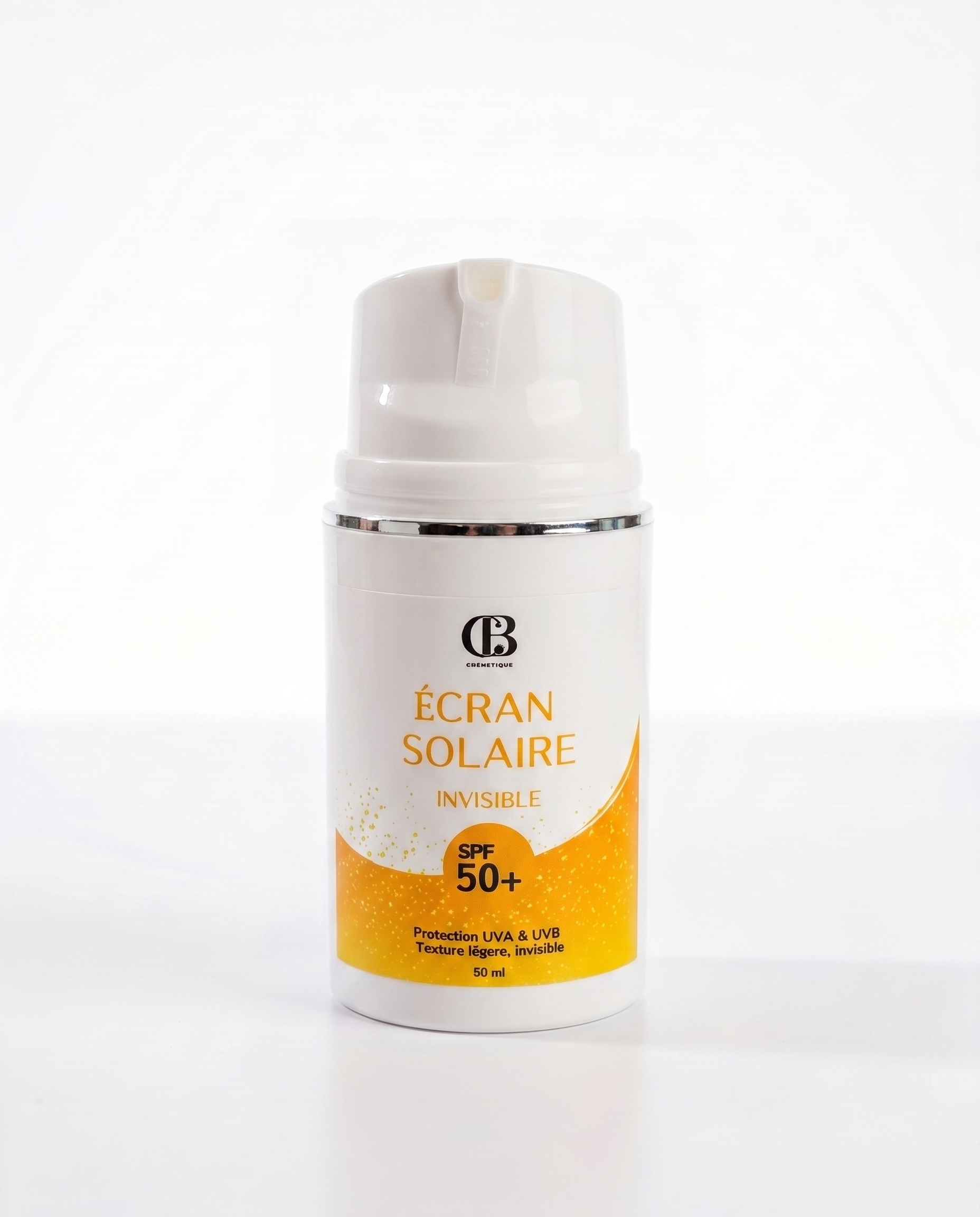 Écran Solaire Invisible SPF 50+ – Protection Totale & Fini Transparent
