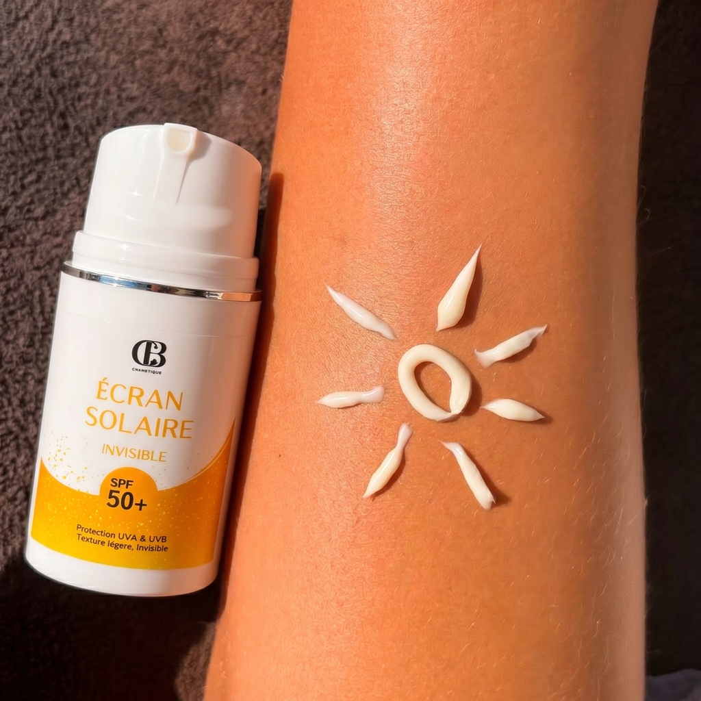 Écran Solaire Invisible SPF 50+ – Protection Totale & Fini Transparent